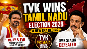 Vijay made Historic Win Redefines State Politics: TVK Sweeps Tamil Nadu 2026