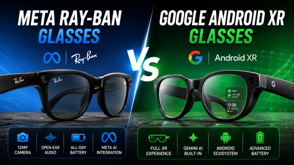 Meta Ray-Ban Glasses vs Google Android XR Glasses: 7 Powerful Differences That Will Change How You See the World in 2026 meta rayban vs google andrid xr smart glasses
